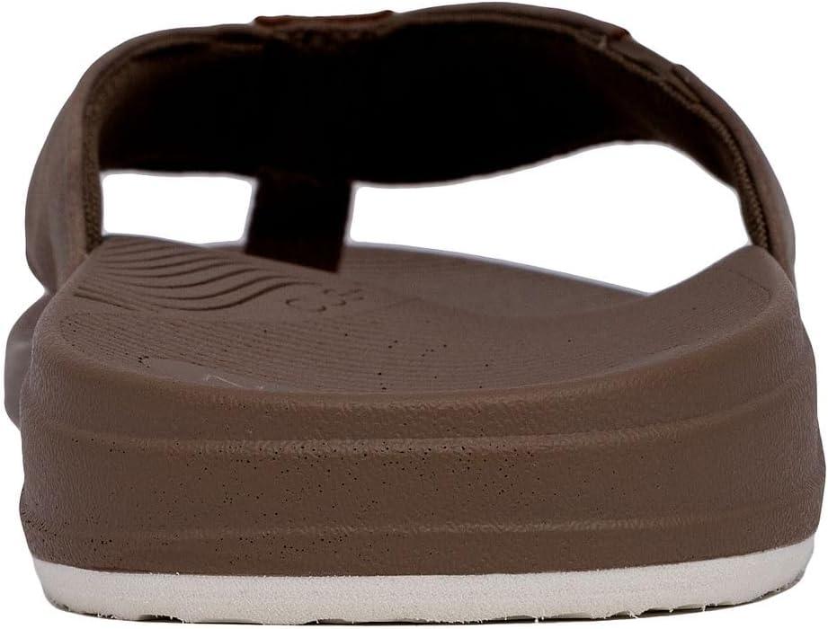 imageNautica Mens Flip Flop Shower Sandals Slides Comfortable Waterproof Beach Footwear SlipOn Thong MediumWide WidthToffeewelsey