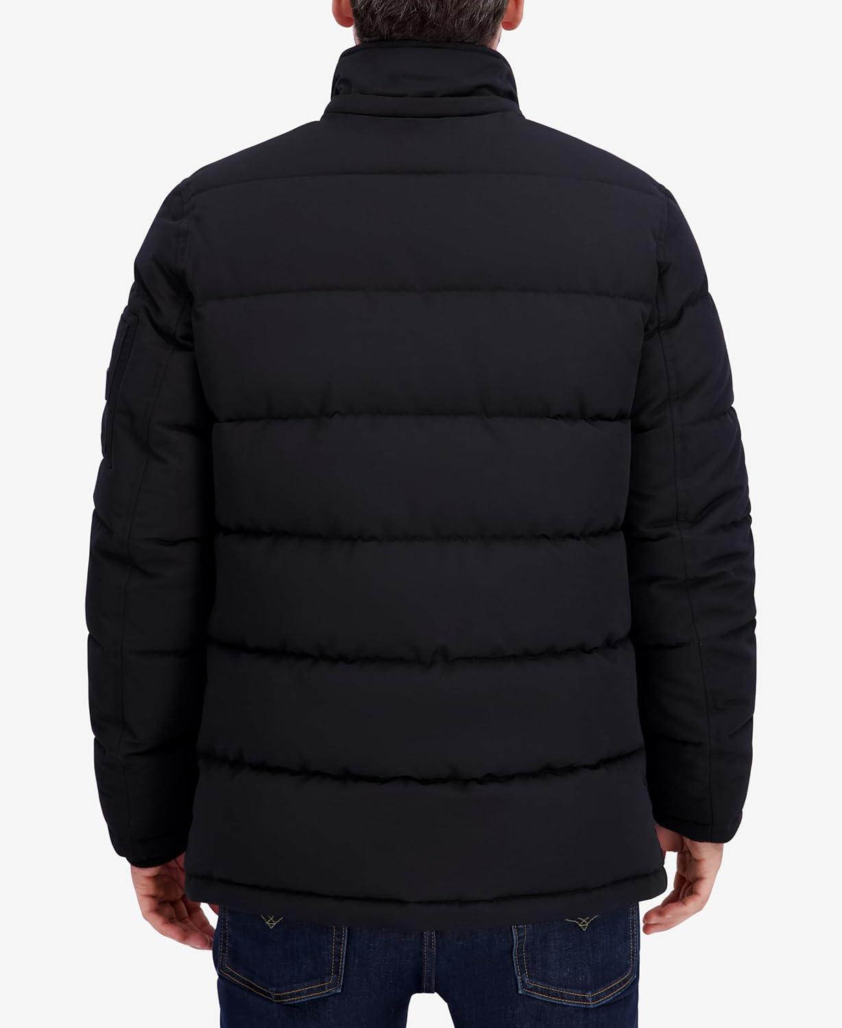 imageNautica Mens Heavyweight Puffer Jacket Parka Winter Coat Regular Big amp Tall SizesBlack