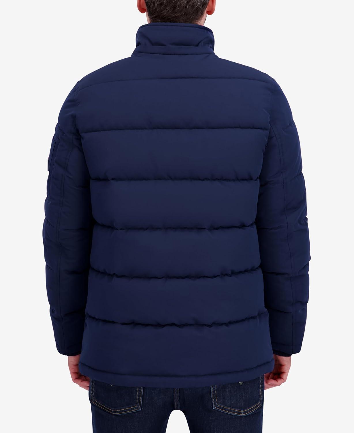 imageNautica Mens Heavyweight Puffer Jacket Parka Winter Coat Regular Big amp Tall SizesNavy Seas
