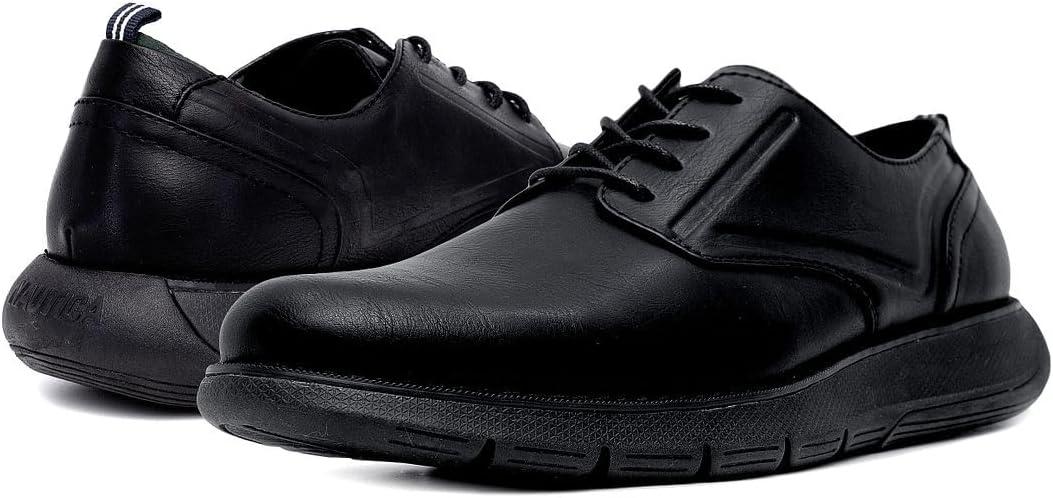 imageNautica Mens Knit Dress Oxford Dress Sneakers Breathable Stylish Lightweight amp Comfortable Ideal for Business or WalkingBlack Blackajax