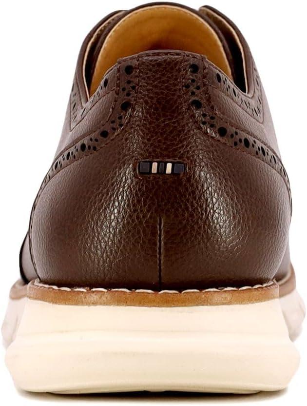 imageNautica Mens Knit Dress Oxford Dress Sneakers Breathable Stylish Lightweight amp Comfortable Ideal for Business or WalkingBrown Pebbled