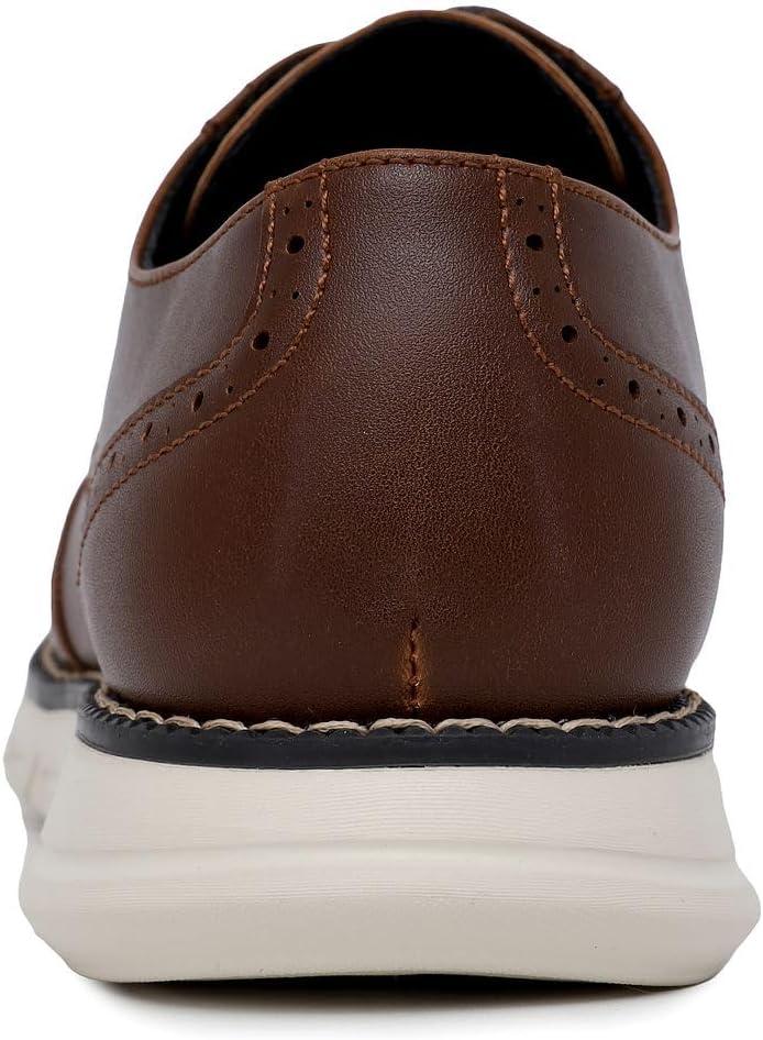 imageNautica Mens Knit Dress Oxford Dress Sneakers Breathable Stylish Lightweight amp Comfortable Ideal for Business or WalkingBrown Smooth