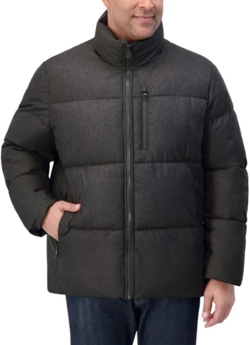 imageNautica Mens Lightweight Quilted Puffer Jacket Full Zip Transitional OuterwearErmine