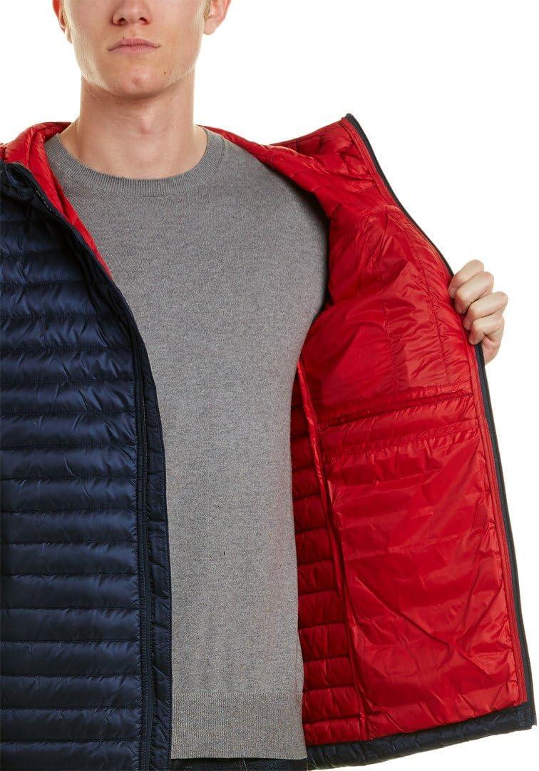 imageNautica Mens Lightweight Quilted Puffer Jacket Full Zip Transitional OuterwearIndigo