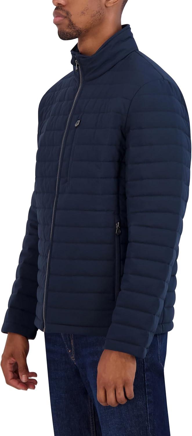 imageNautica Mens Lightweight Quilted Puffer Jacket Full Zip Transitional OuterwearNavy