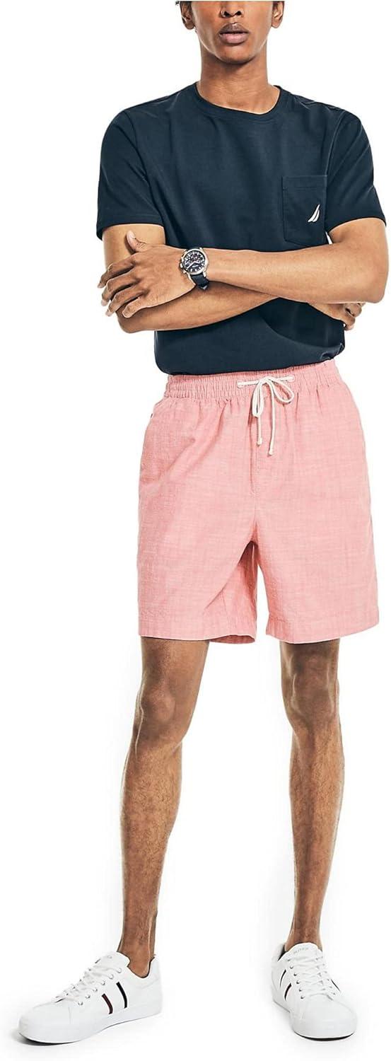 imageNautica Mens Mens 7 Classic Fit Boardwalk ShortsMineral Red