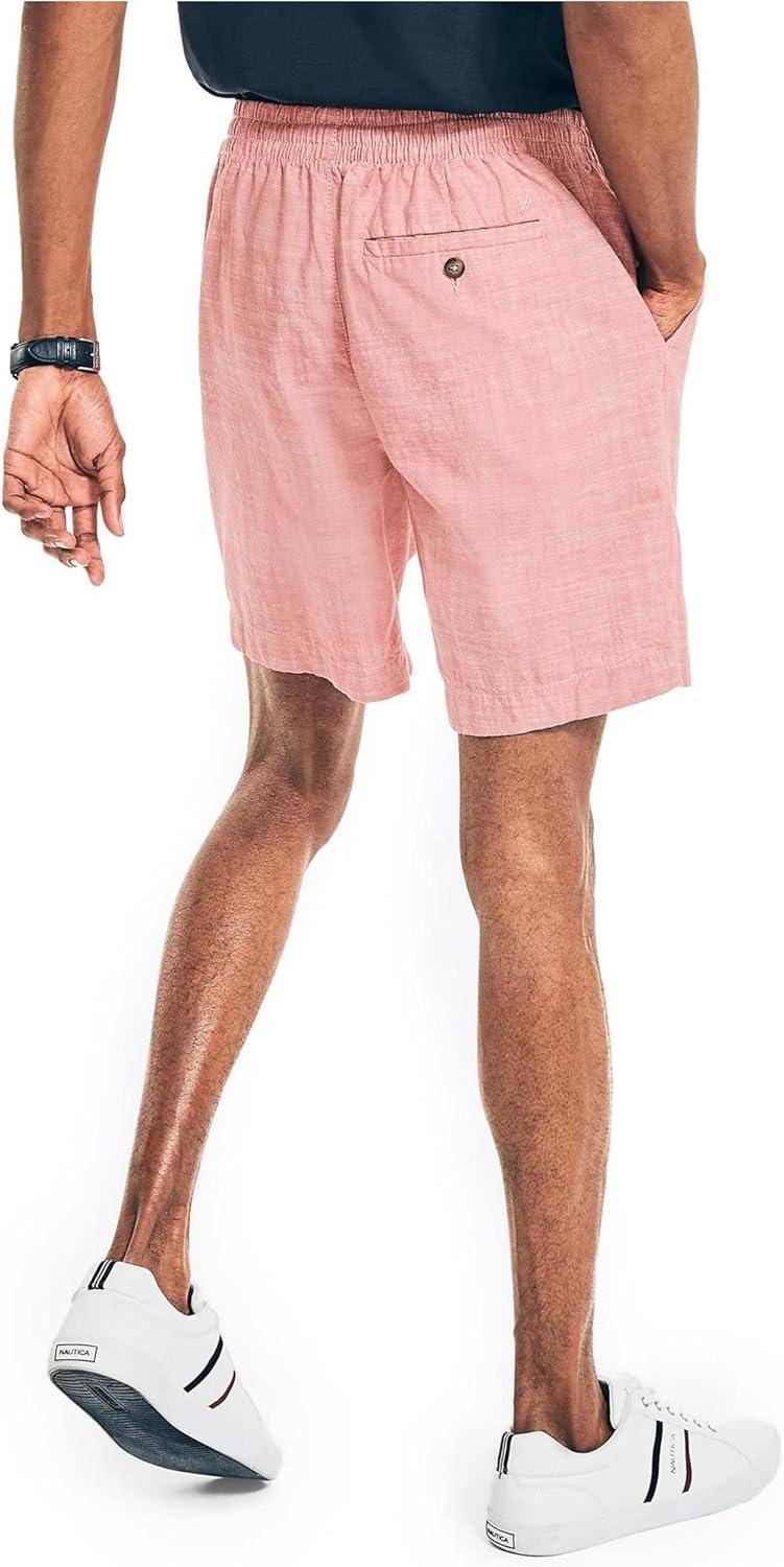 imageNautica Mens Mens 7 Classic Fit Boardwalk ShortsMineral Red