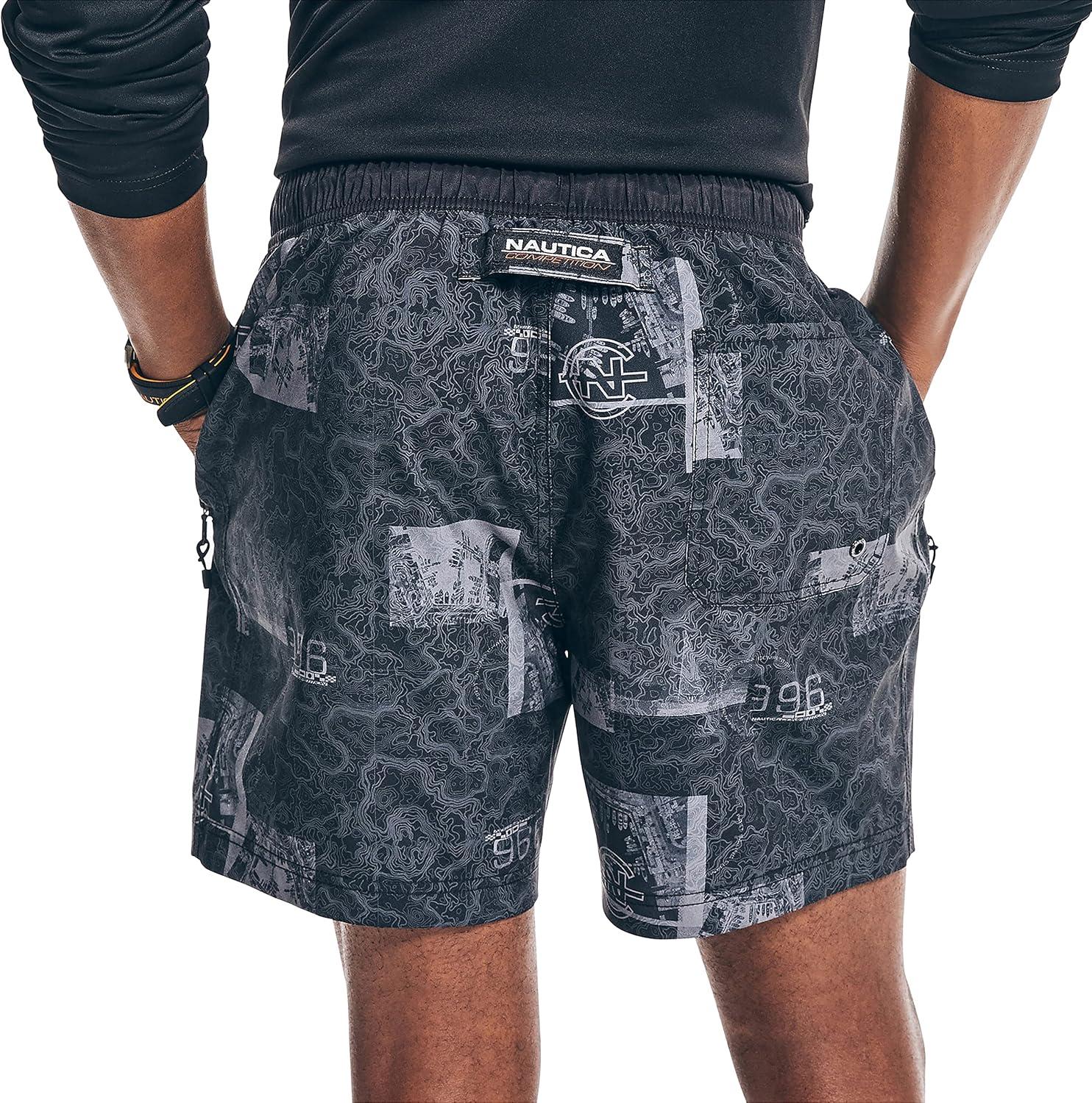 imageNautica Mens Nautica Competition Sustainably Crafted 6 Performance ShortBlack Multi