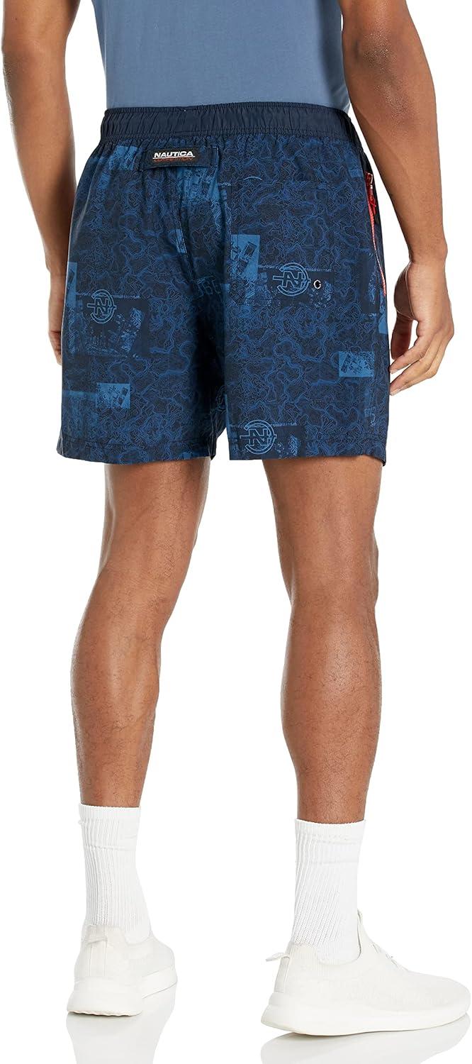 imageNautica Mens Nautica Competition Sustainably Crafted 6 Performance ShortNavy Multi