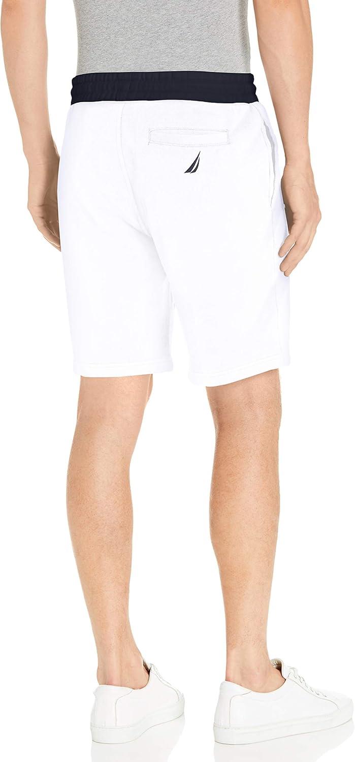 imageNautica Mens Nautica Mens Fleece Logo ShortsBright White