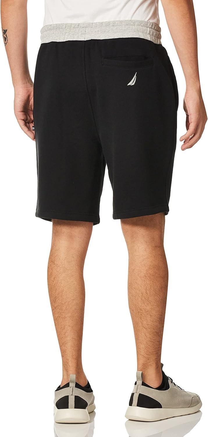 imageNautica Mens Nautica Mens Fleece Logo ShortsTrue Black