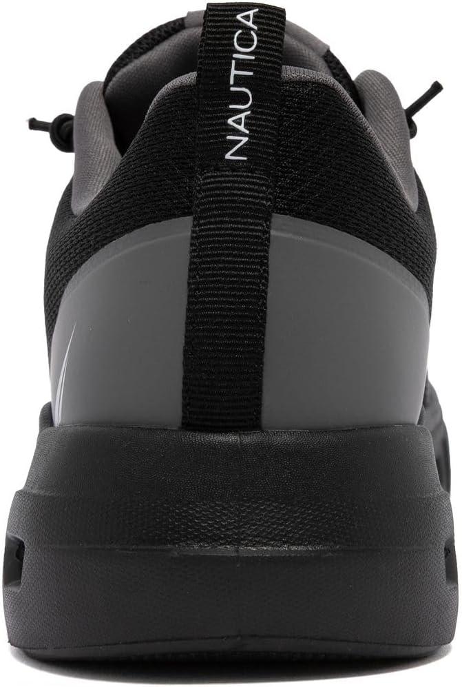 imageNautica Mens Running Sneakers Sport Fashion LaceUp Athletic Soft Shoes for Gym Tennis Men Cushioned Breathable Lightweight amp ComfortableBlack Charcoal Kamilo