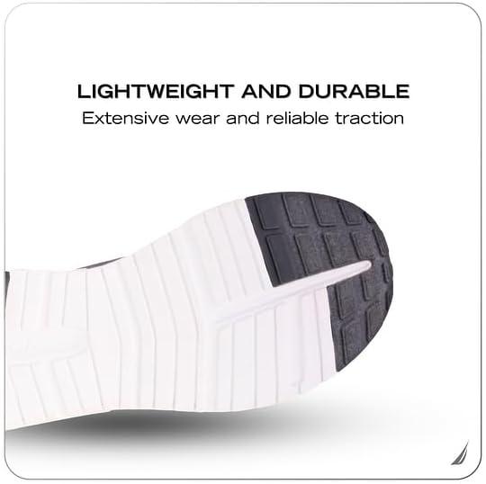 imageNautica Mens Running Sneakers Sport Fashion LaceUp Athletic Soft Shoes for Gym Tennis Men Cushioned Breathable Lightweight amp ComfortableCharcoal