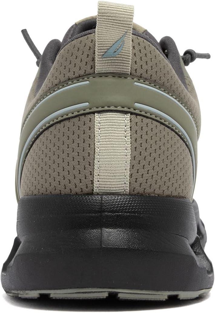 imageNautica Mens Running Sneakers Sport Fashion LaceUp Athletic Soft Shoes for Gym Tennis Men Cushioned Breathable Lightweight amp ComfortableGrey Ivory Neon Metral