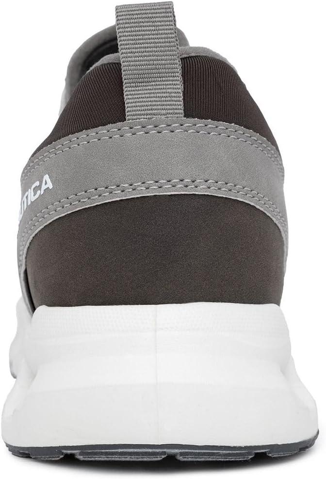 imageNautica Mens Running Sneakers Sport Fashion LaceUp Athletic Soft Shoes for Gym Tennis Men Cushioned Breathable Lightweight amp ComfortableGrey Stone Zer