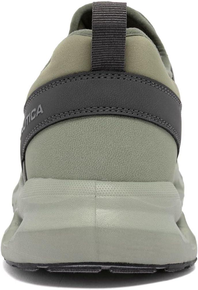 imageNautica Mens Running Sneakers Sport Fashion LaceUp Athletic Soft Shoes for Gym Tennis Men Cushioned Breathable Lightweight amp ComfortableMoss Grey Zer