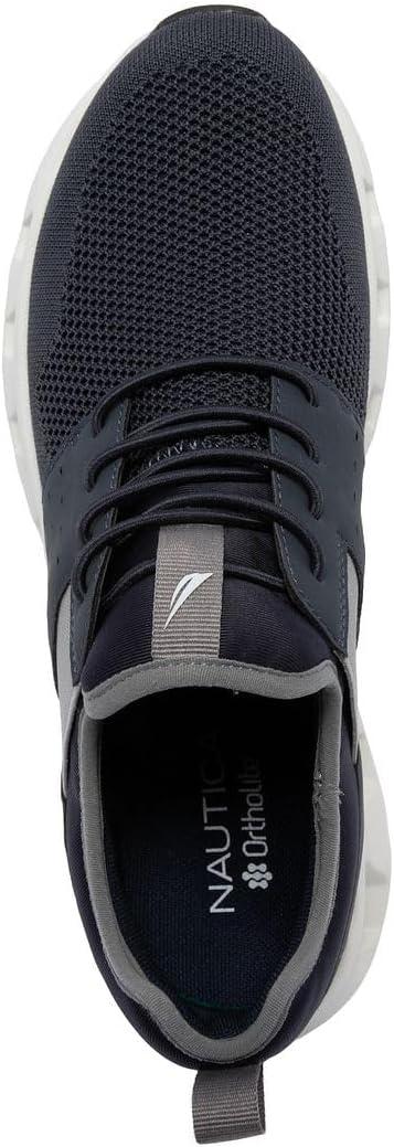 imageNautica Mens Running Sneakers Sport Fashion LaceUp Athletic Soft Shoes for Gym Tennis Men Cushioned Breathable Lightweight amp ComfortableNavy Zer
