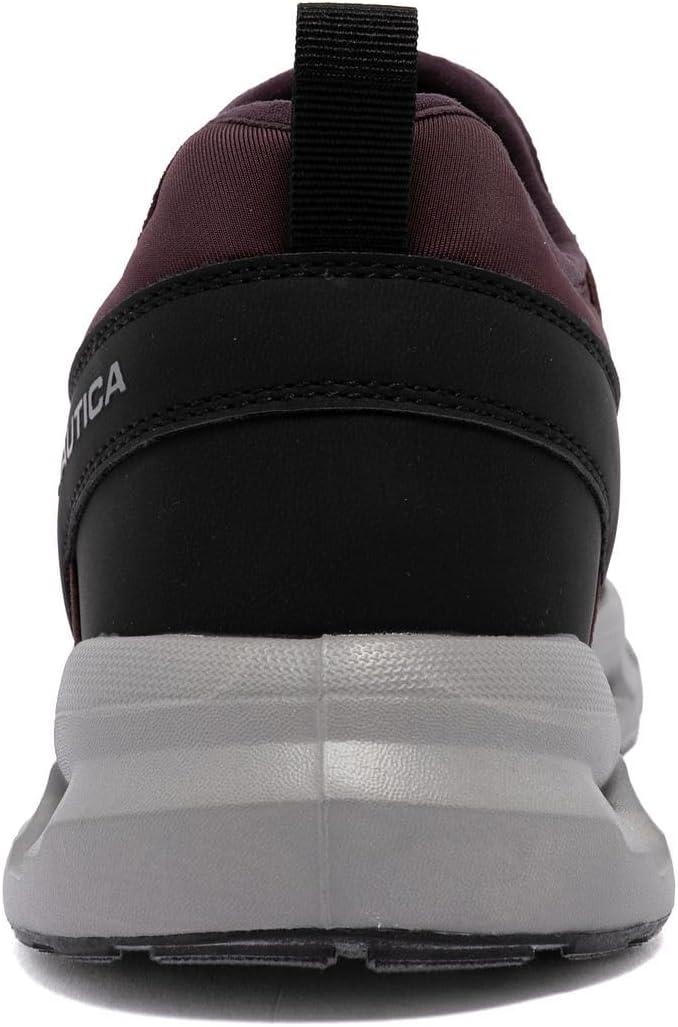 imageNautica Mens Running Sneakers Sport Fashion LaceUp Athletic Soft Shoes for Gym Tennis Men Cushioned Breathable Lightweight amp ComfortablePlum Black Zer