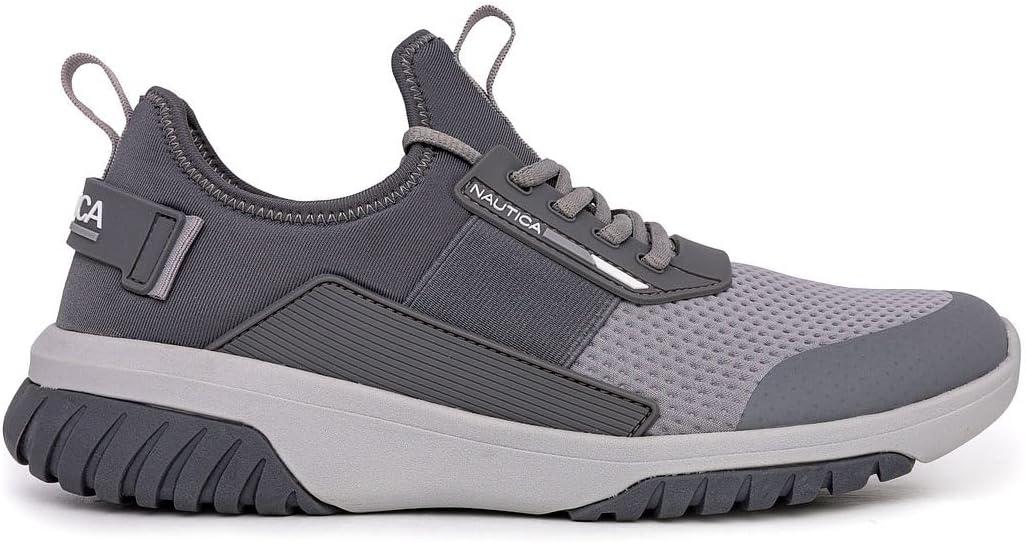 imageNautica Mens Sneakers Athletic Comfortable Casual LaceUp Fashion Walking ShoesGrey Mix Geoff