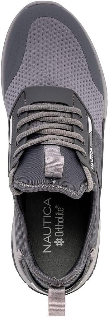 imageNautica Mens Sneakers Athletic Comfortable Casual LaceUp Fashion Walking ShoesGrey Mix Geoff
