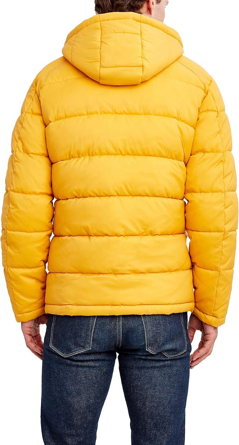 imageNautica Mens Water Resistant Nylon Puffer JacketOld Gold