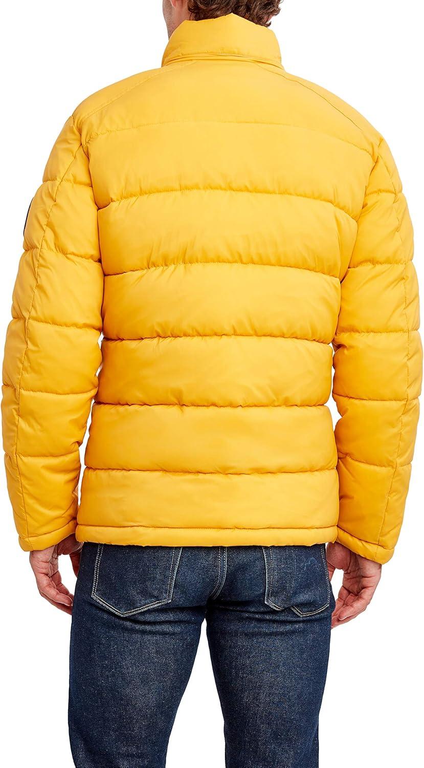 imageNautica Mens Water Resistant Nylon Puffer JacketOld Gold