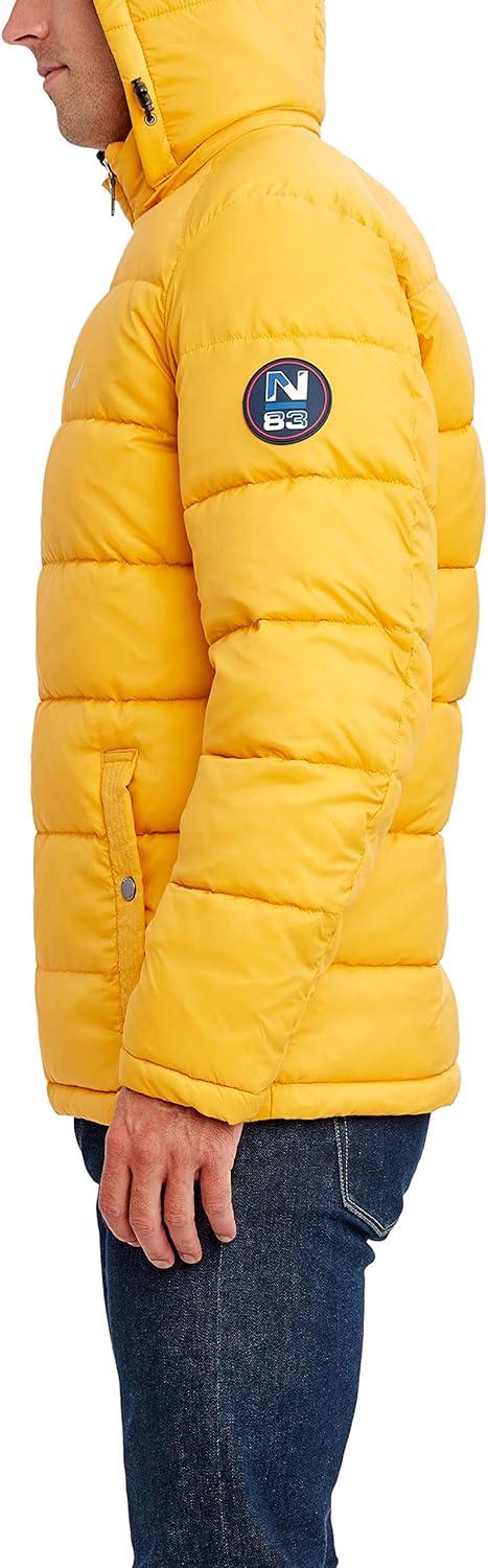 imageNautica Mens Water Resistant Nylon Puffer JacketOld Gold