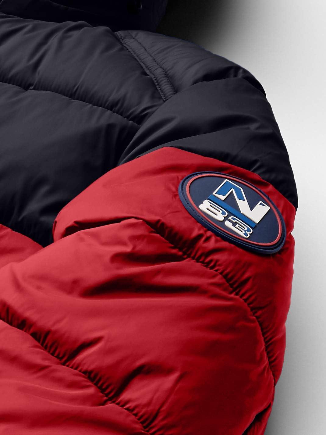 imageNautica Mens Water Resistant Nylon Puffer JacketRed