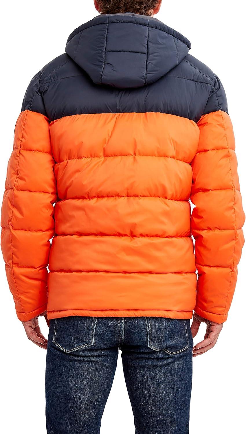 imageNautica Mens Water Resistant Nylon Puffer JacketRustic Sunset