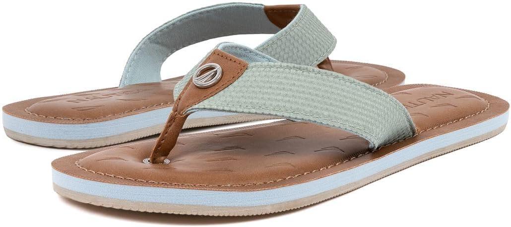 imageNautica Womens Casual Thong FlipFlop SandalsSage