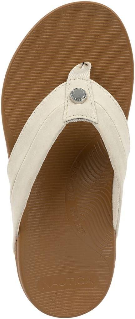imageNautica Womens Casual Thong FlipFlop SandalsSnowanglin