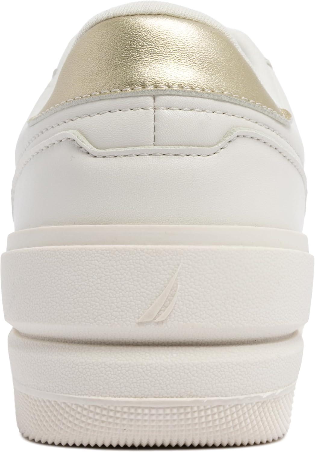 imageNautica Womens LaceUp Platform Fashion Sneakers LowTop Casual Walking amp Tennis Shoes PlatformBonesaylyn