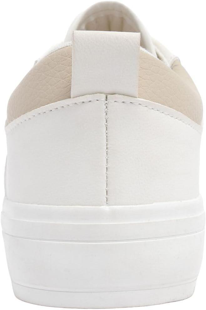 imageNautica Womens LaceUp Platform Fashion Sneakers LowTop Casual Walking amp Tennis Shoes PlatformWhite Bone Davidia