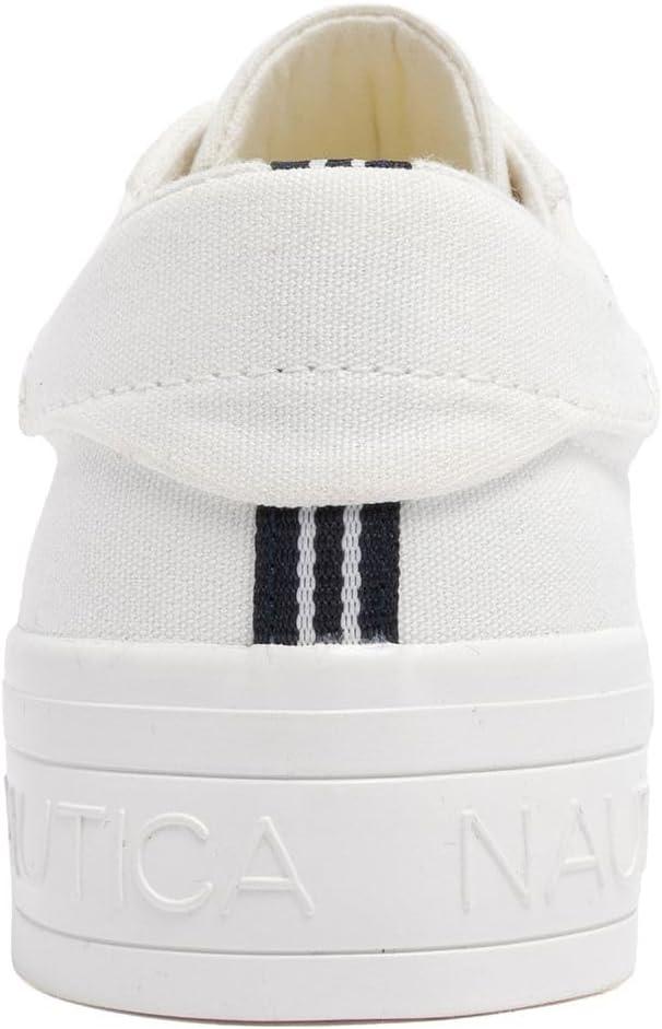 imageNautica Womens LaceUp Platform Fashion Sneakers LowTop Casual Walking amp Tennis Shoes PlatformWhite Sunshine