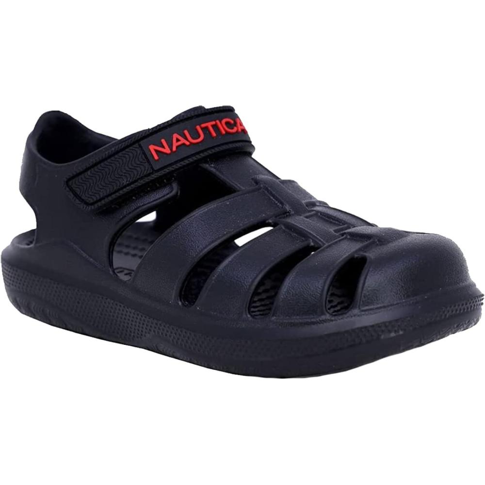 imageNautica Kids ClosedToe Outdoor Sport Casual Sandals Lightweight Comfortable Eva Toddler Play Water Shoe SplashestBoy Girl Little KidToddlerNavy