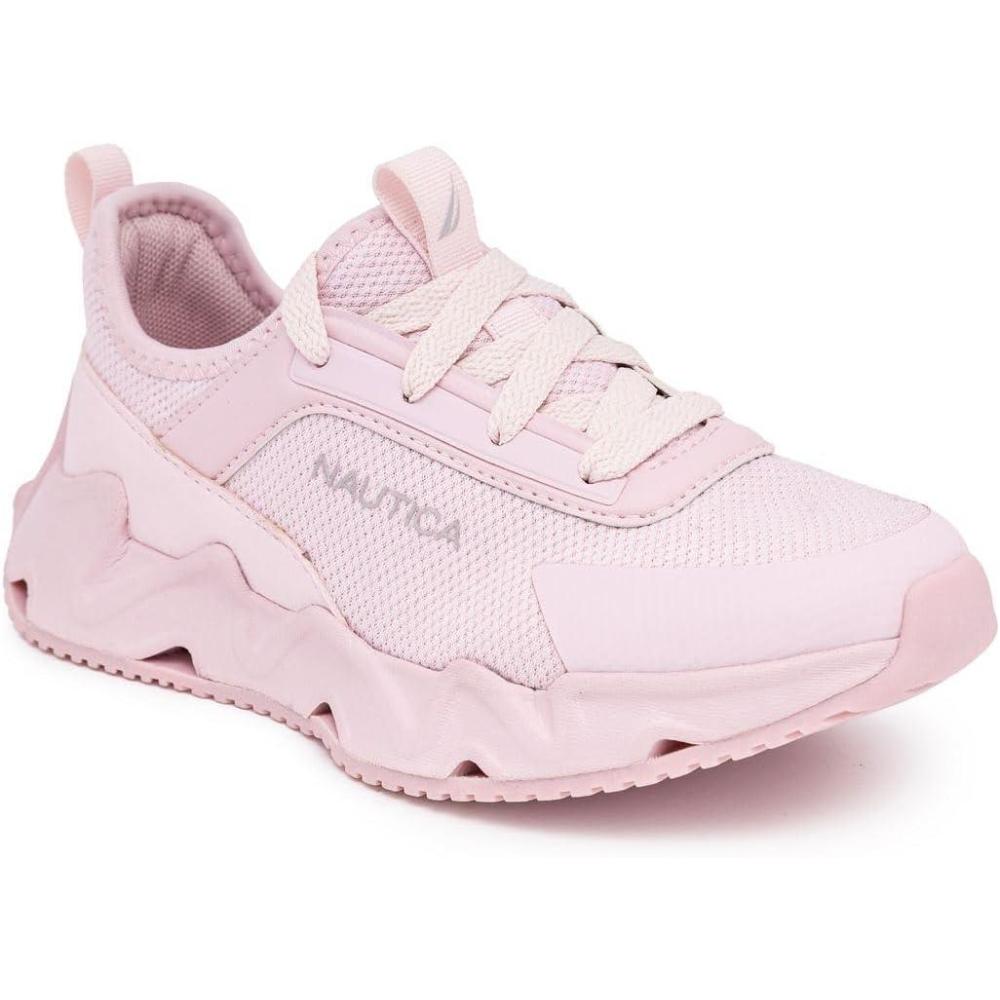 imageNautica Kids Running Sneakers  Comfortable Shoes for Boys and Girls  Sizes for Big amp Little Kids LaceUpBungee ManalapinPink Tonal