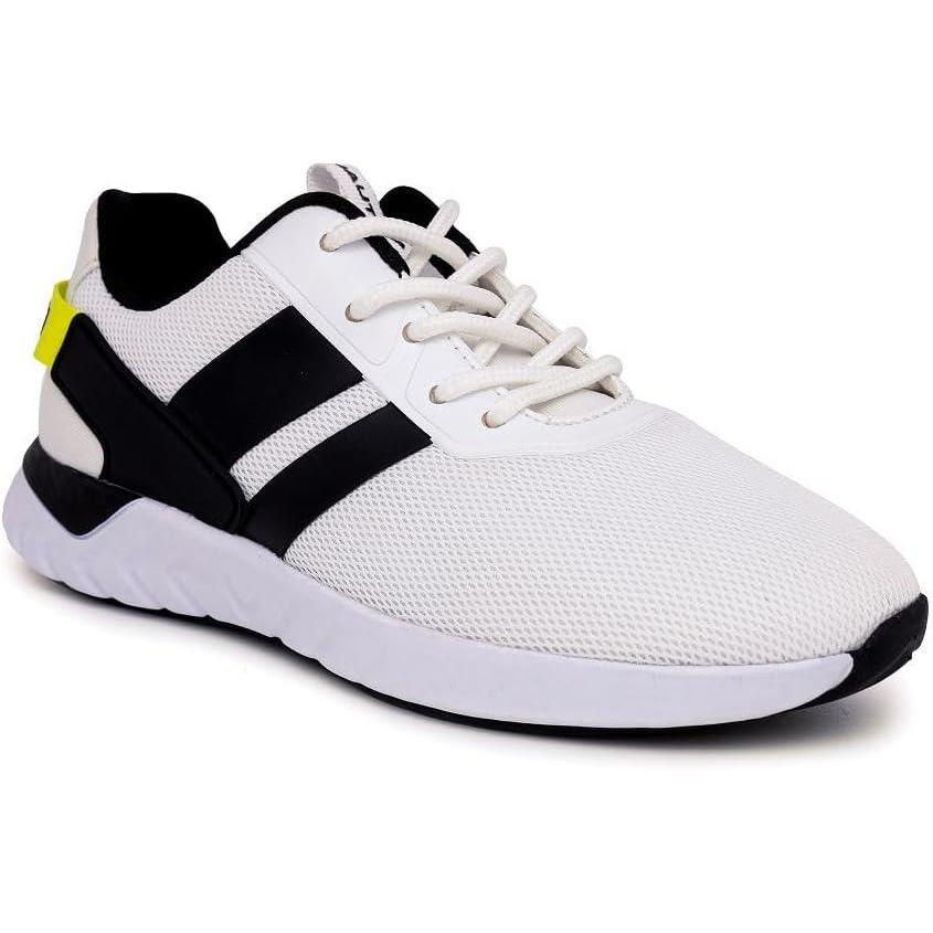 imageNautica Kids Running Sneakers  Comfortable Shoes for Boys and Girls  Sizes for Big amp Little Kids LaceUpBungee ManalapinWhite Black