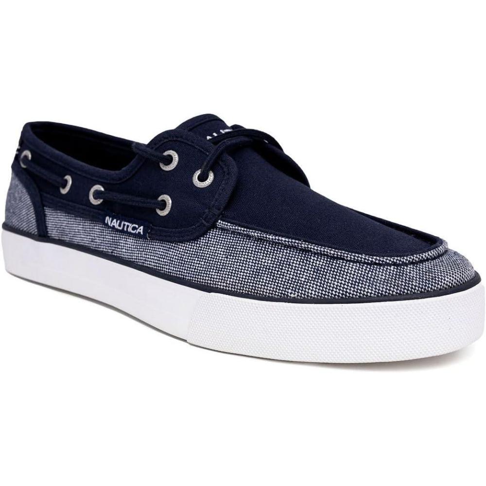 imageNautica Mens Casual Boat Shoes MocToe Loafers with Cushioned Insole Deck Fashion SneakerNavy Mix