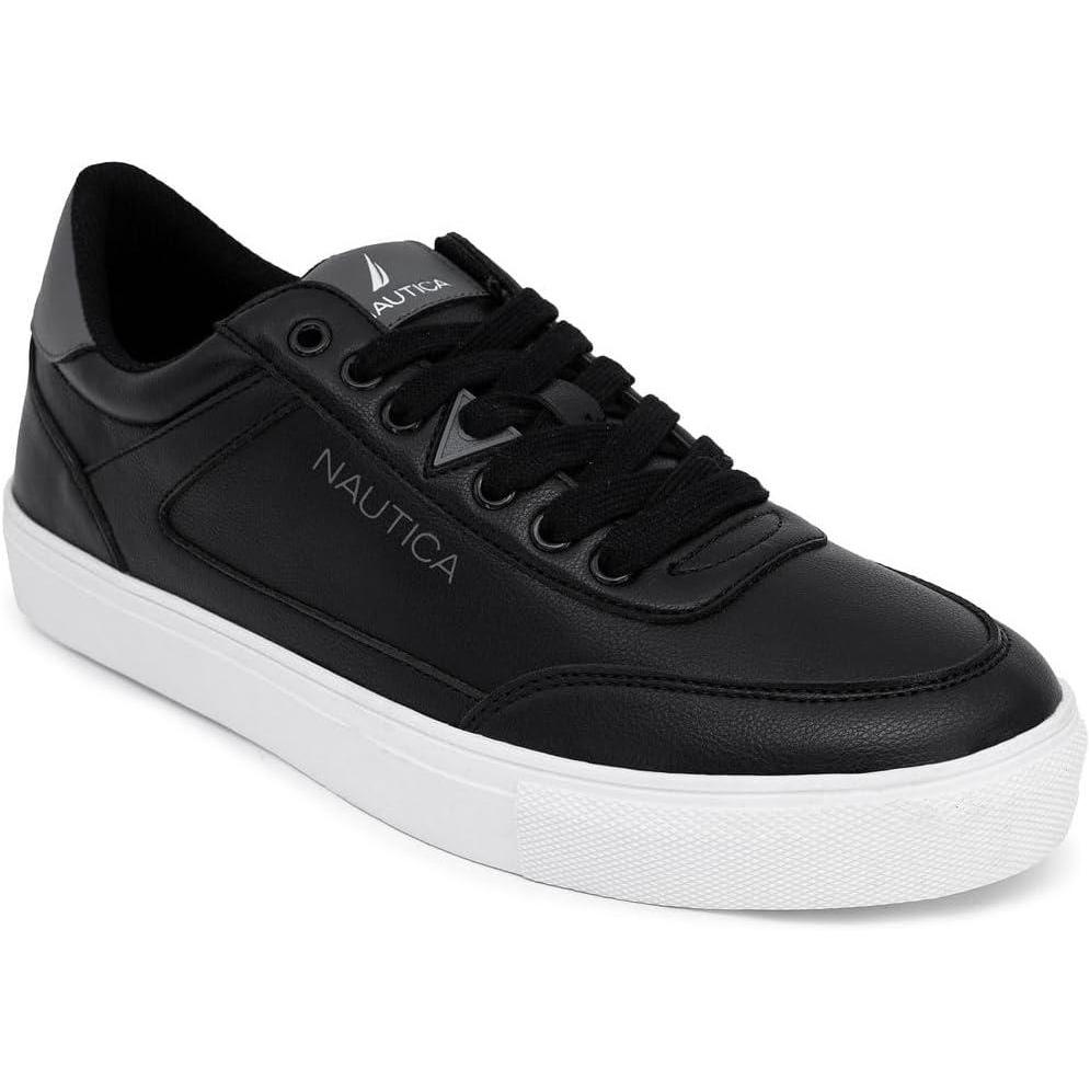 imageNautica Mens Casual Shoe Classic LaceUp Low Top Loafer Fashion Sneaker  in Medium amp Wide Width SizesBlackjansen