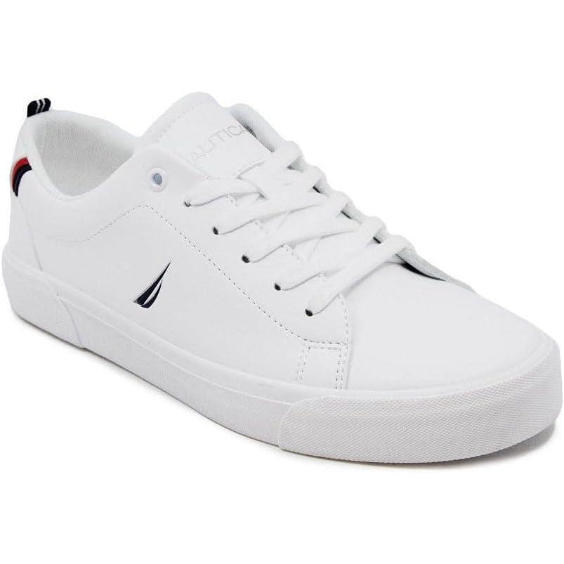 imageNautica Mens Casual Shoe Classic LaceUp Low Top Loafer Fashion Sneaker  in Medium amp Wide Width SizesGraveswhiteNavy