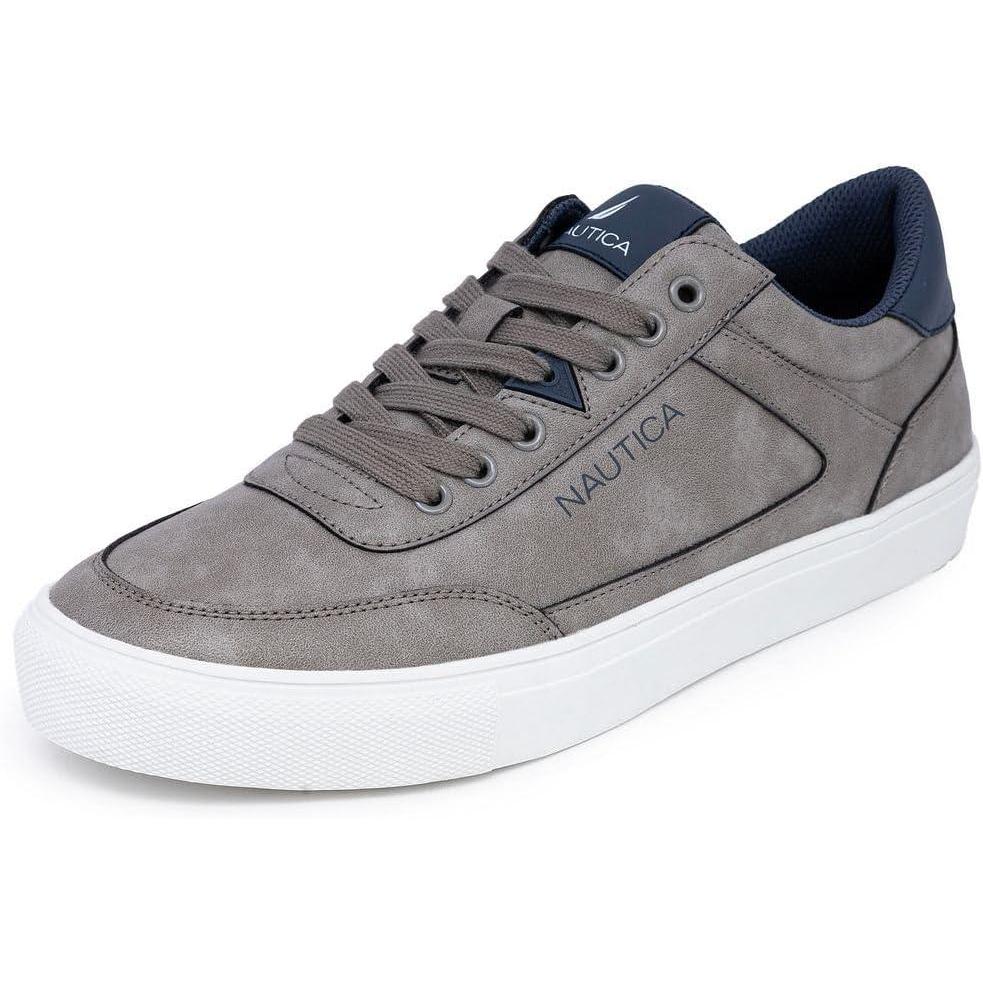 imageNautica Mens Casual Shoe Classic LaceUp Low Top Loafer Fashion Sneaker in Medium amp Wide Width SizesGreyjansen