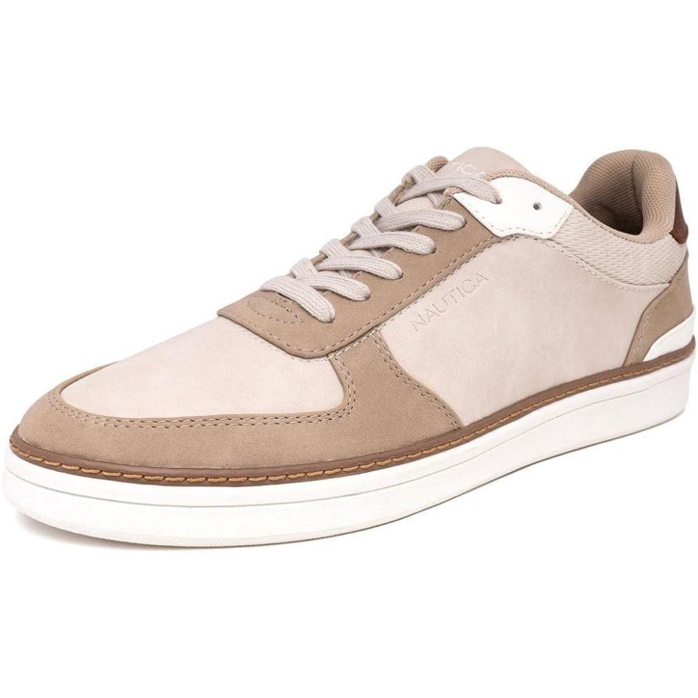 imageNautica Mens Classic LaceUp Low Top Fashion Sneaker Loafer Stylish and Comfortable Casual ShoeSandsavar