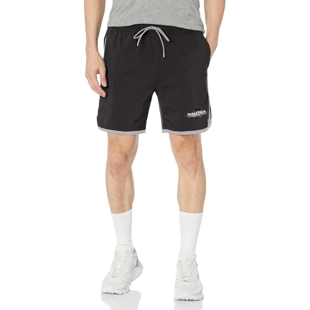 imageNautica Mens Competition Sustainably Crafted 7 Performance ShortTrue Black