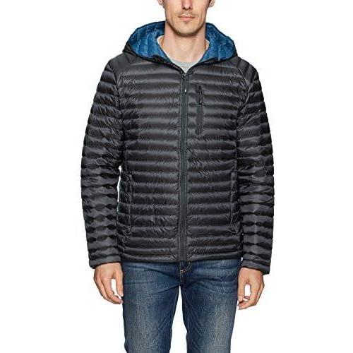imageNautica Mens Lightweight Quilted Puffer Jacket Full Zip Transitional OuterwearCoal