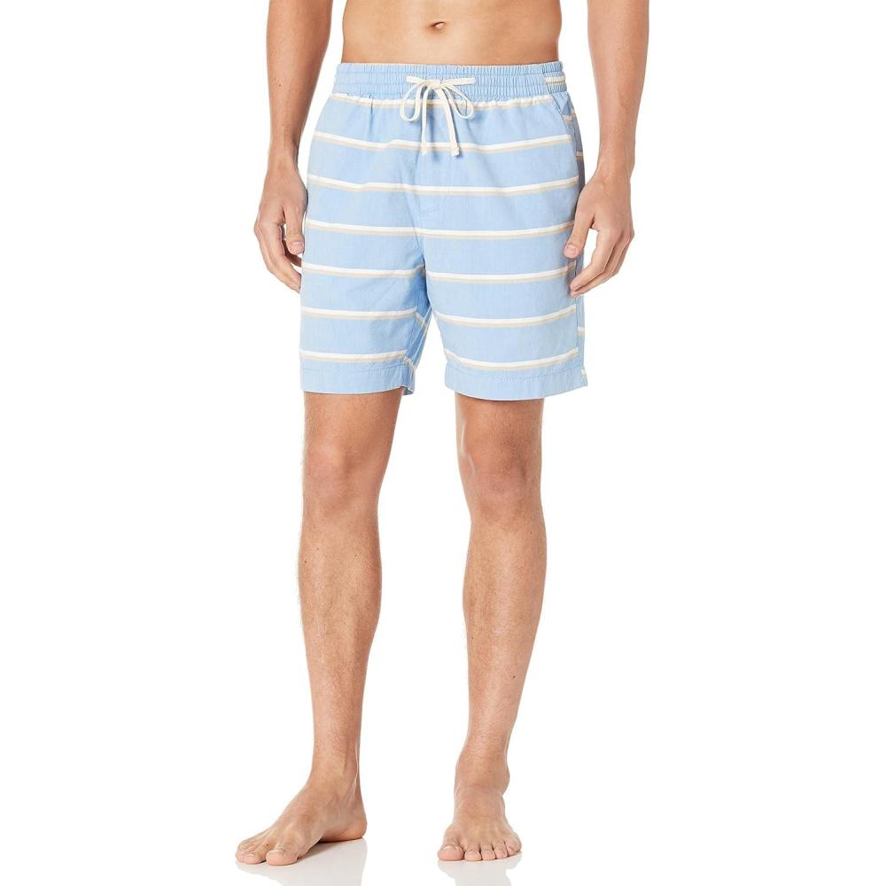 imageNautica Mens Mens 7 Classic Fit Boardwalk ShortsClear Skies Blue