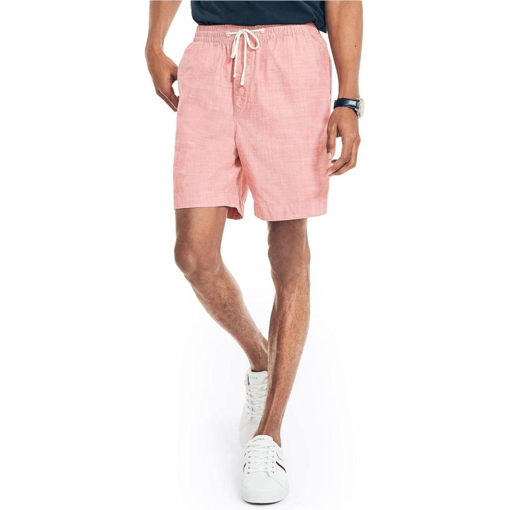 imageNautica Mens Mens 7 Classic Fit Boardwalk ShortsMineral Red