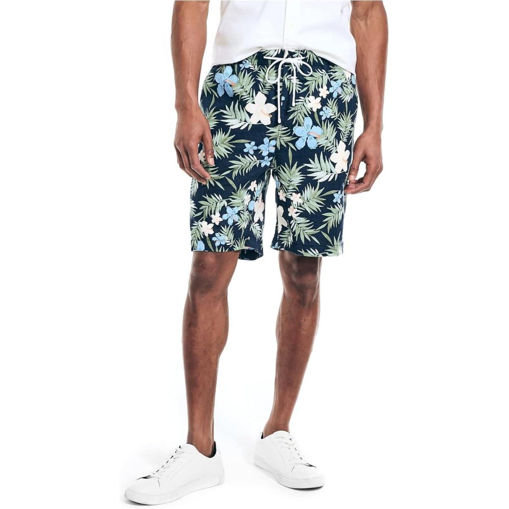 imageNautica Mens Sustainably Crafted 85 Printed Cabana ShortNavy