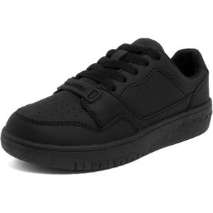 Nautica Boys Low-Top Sneakers, Basketball Tennis Shoes for Kids, Outdoor School Running Shoes – Sizes for Big Kid/Little Kid(Black Mono)