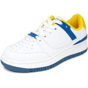 Nautica Boys Low-Top Sneakers, Basketball Tennis Shoes for Kids, Outdoor School Running Shoes – Sizes for Big Kid/Little Kid(Cobalt Yellow-izzy)