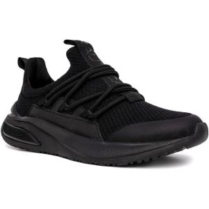 Nautica Kids Athletic Slip-On Sneakers – Comfortable Bungee Running Shoes for Boys and Girls – Stylish and Supportive Footwear for Active Kids (Big Kid/Little Kid/Toddler)(Black Mono)